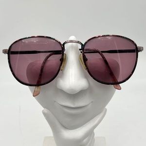 Vintage Clearvision Brown Green Oval Sunglasses Frames CV1141